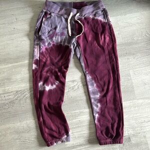 NSF Ozzie Sweatpants in Magenta Tie-Dye size M